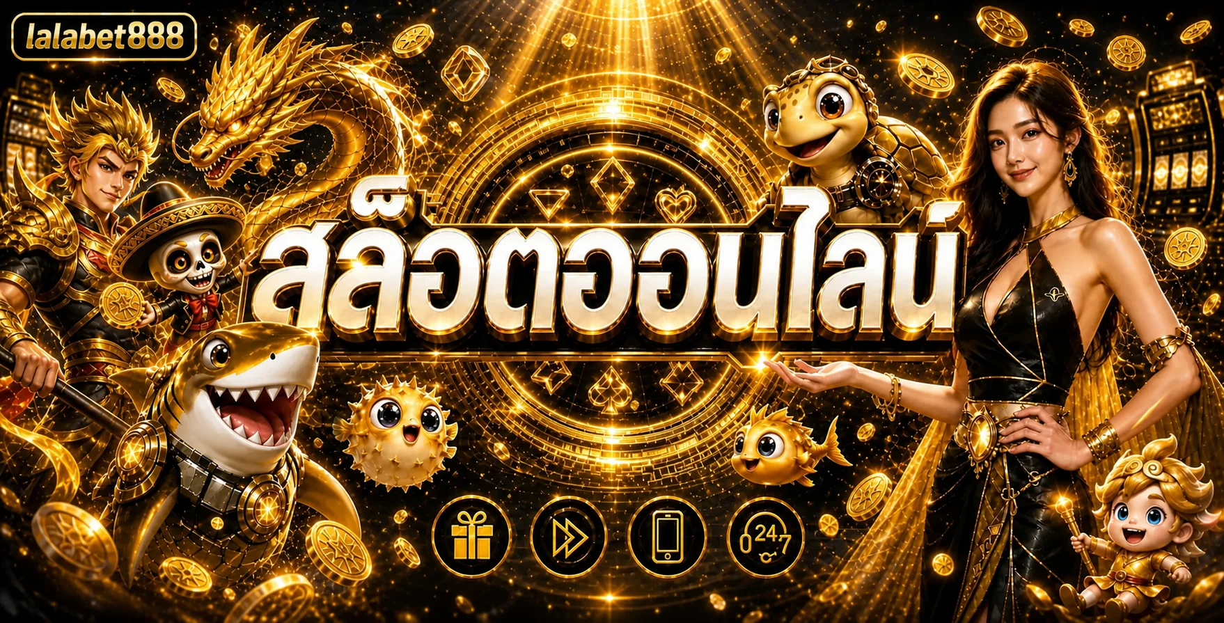 ภาพรวมเกมคาสิโนและ lalabet888 สล็อต